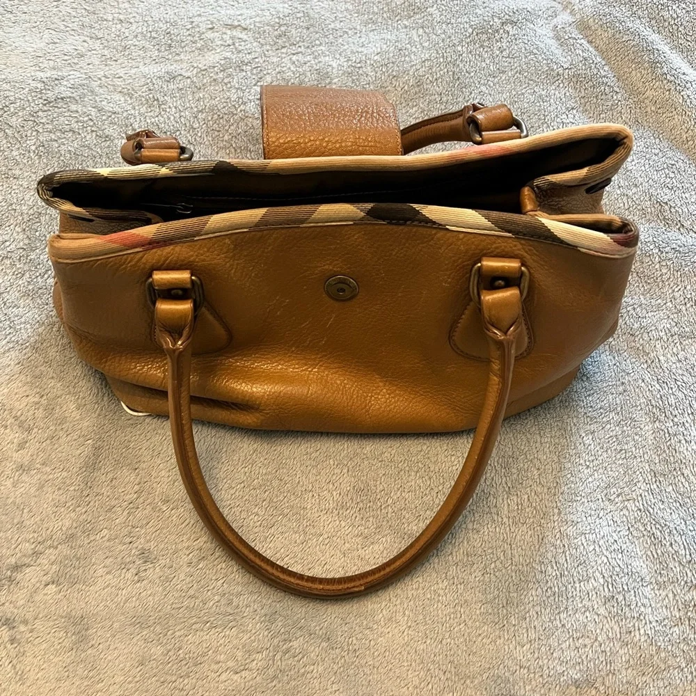 Burberry Tan Leather Satchel - Picture 2 of 9